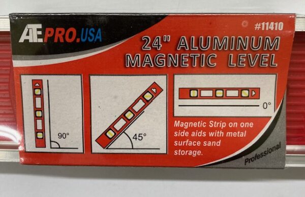 ATE Pro.USA 24″ Aluminum Magnetic Level