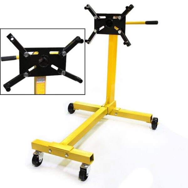 Stark Industrial 1000 Lb Mobile 4 Wheel Steel Engine Stand Dolly For Car Auto Motor Pedestal Rack