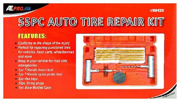 ATE PRO.USA 55pc Auto Tire Repair Kit