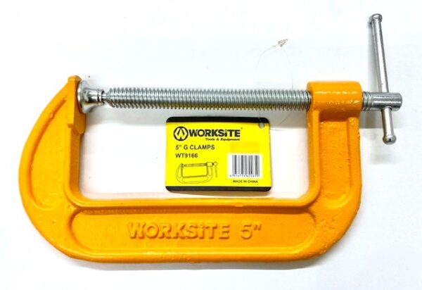 WORKSITE TOOLS & EQUIPMENT 5″ G Clamp