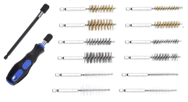 NEIKO 38pc Quick Change Industrial Quality Wire Brush Set