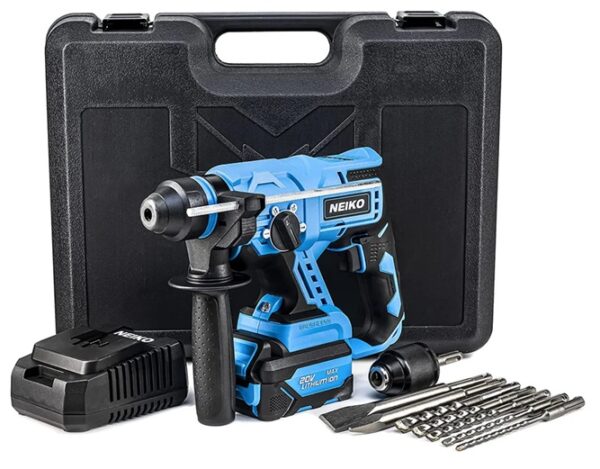 NEIKO 20V Li-Ion Rotary Hammer Drill – Brushless