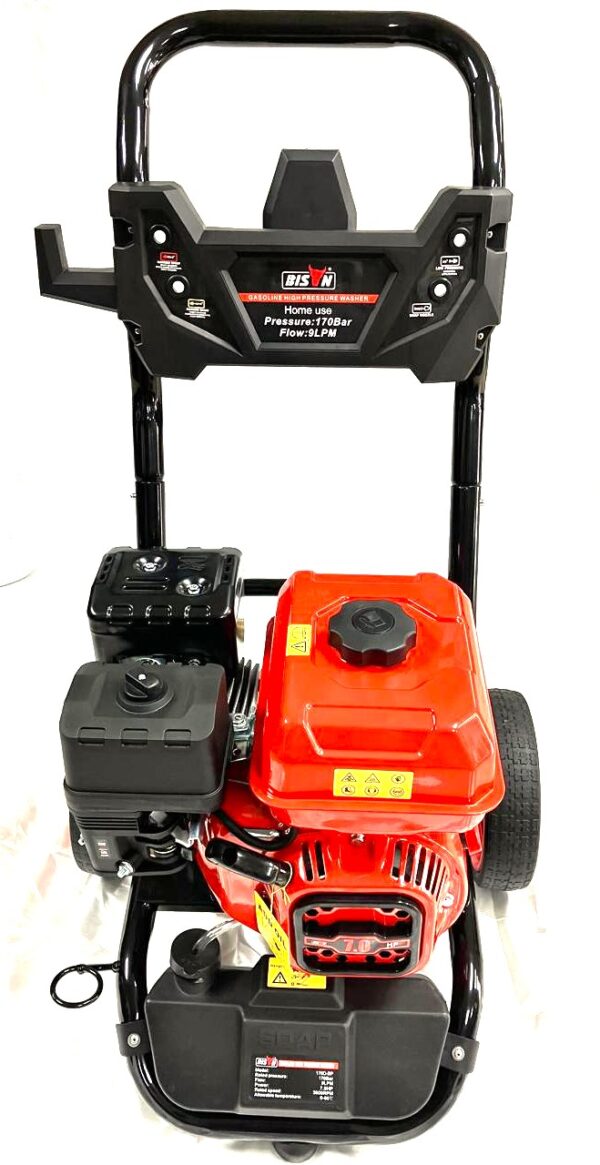 BISON Gasoline High Pressure Washer – 170 bars