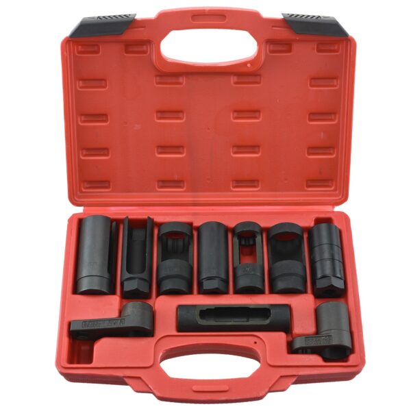 TOOLUXE 10pc Oxygen Sensor and Diesel Injection Socket Set