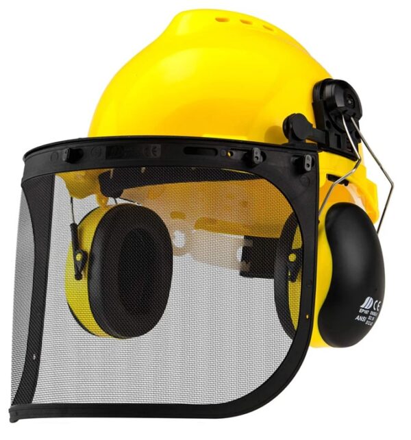 NEIKO 4-in-1 Safety Helmet with Hearing and Face Protection
