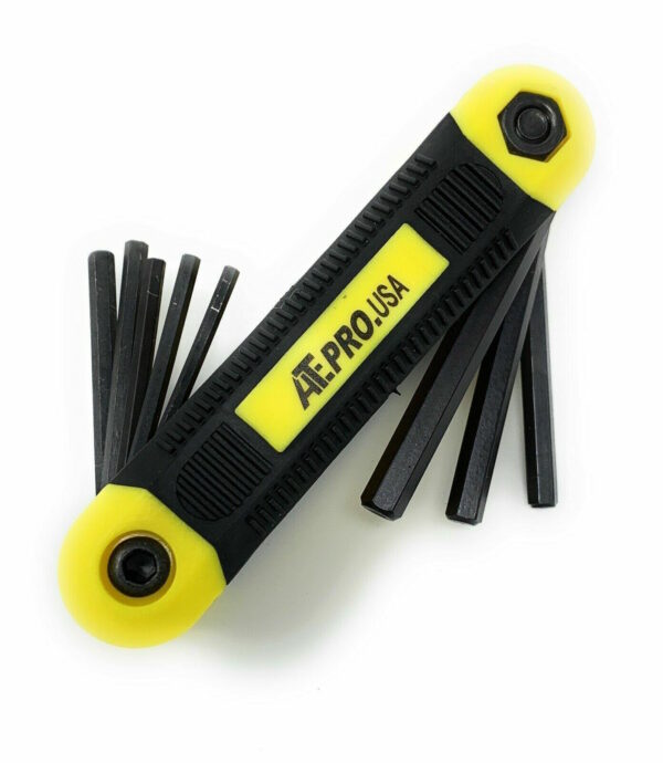 ATE PRO.USA 9pc Folding Hex Key SAE